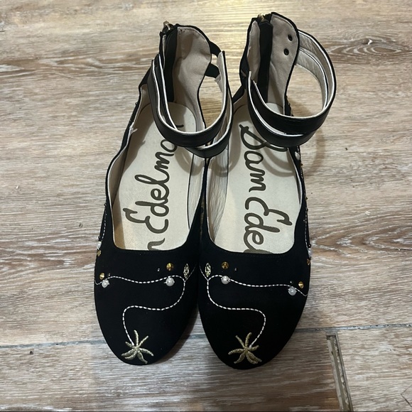 SAM EDELMAN Felicia Josie Lucien Ankle Strap Flat - Picture 2 of 12